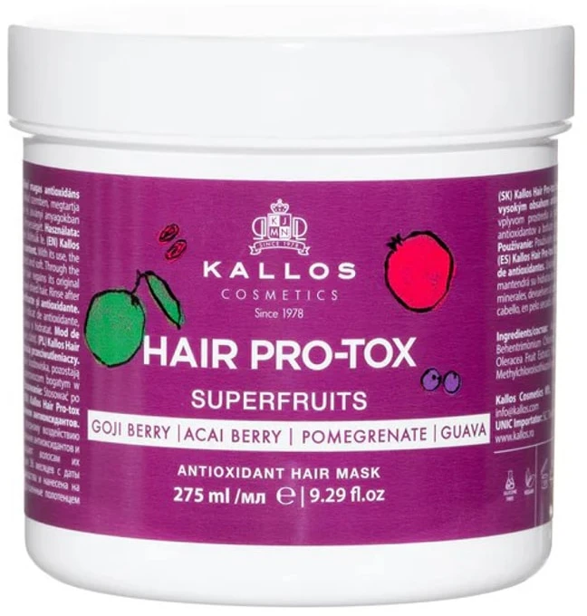 Kallos Cosmetics Fig Booster Hair Mask kaukė plaukams, 275 ml