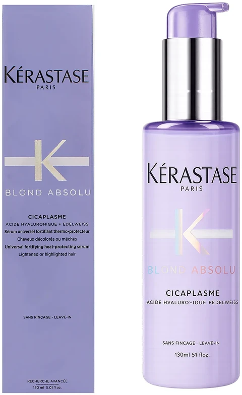 Kérastase Blond Absolu Cicaplasme universalus stiprinamasis ir nuo karščio saugantis šviesintų plaukų serumas 150 ml