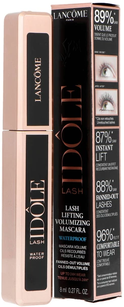 Lancome Lash Idole Atsparus vandeniui Blakstienų tušas #01 Glossy Juodas, 8 ml