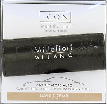 Millefiori Milano Icon Leather Classic Legni & Spezie kvapas automobiliui, 47 g