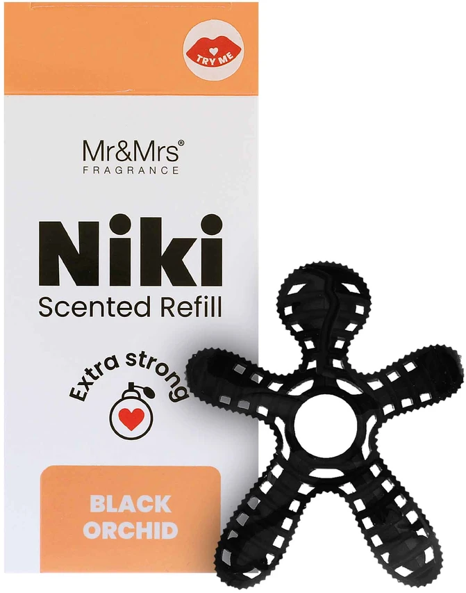 Mr&Mrs Fragrance Niki Freshener Refill Juodas Orchid