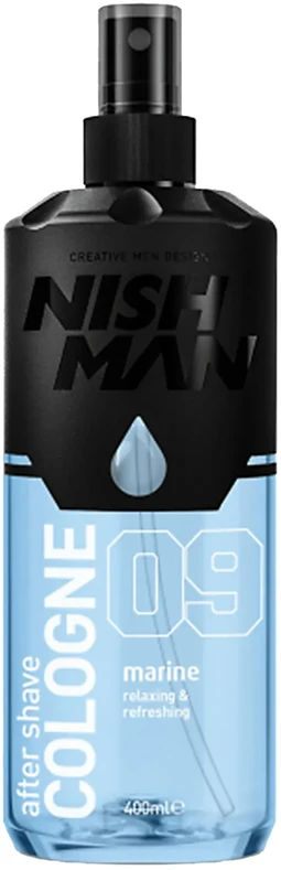 NISHMAN After Shave Cologne Marine losjonas po skutimosi, 400 ml