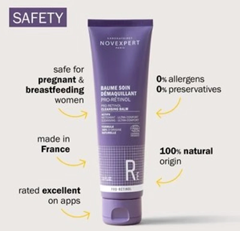 Novexpert valomasis veido balzamas su proretinoliu, 150ml