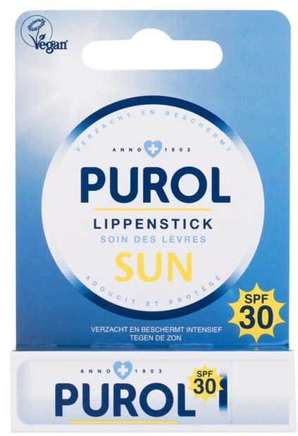 Purol Lipstick Sun Lūpų balzamas unisex, 4,8 g