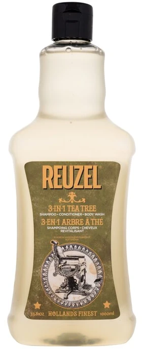 Vyriškas šampūnas 3 viename | Reuzel | Arbatmedis | Šampūnas - kondicionierius- kūno prausiklis 1000 ml