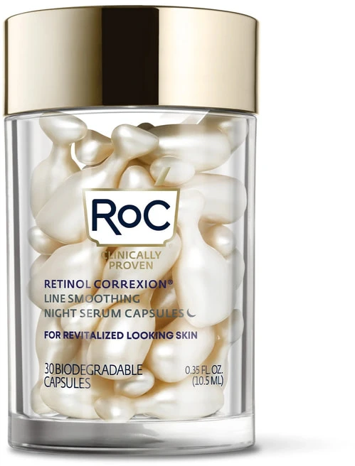 RoC Retinol Correxion linijas lyginančios naktinės serumo kapsulės, 30 vnt.
