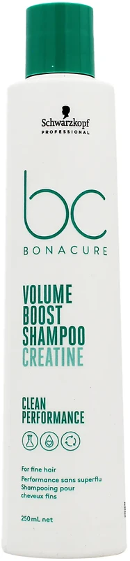 Šampūnas didinantis plaukų apimtį Schwarzkopf Bonacure Volume Boost Šampūnas Creatine 250ml