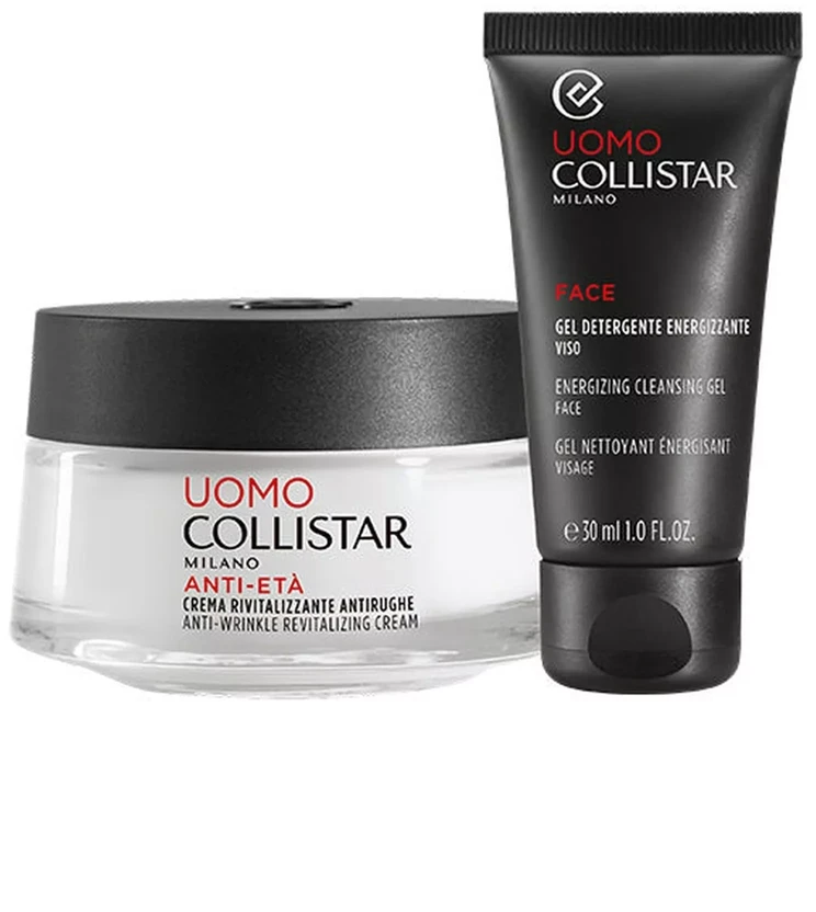 Collistar Set (Revitalizing Anti-wrinkle Kremas 50ML + Energizing Face Cleansinggel 30ML)