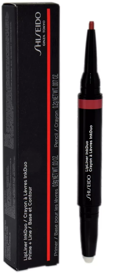 Shiseido Lūpų kontūro pieštukas InkDuo, 1,1 g, Spalva: 08 True Red
