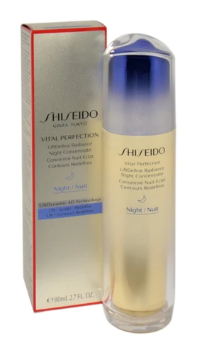 Naktinis serumas Shiseido Vital Perfection LiftDefine Radiance Night Concentrate, 80 ml