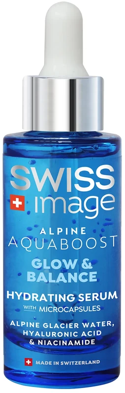 Swiss Image Aquaboost Care Alpine Aquaboost drėkinamasis serumas su mikrokapsulėmis 30ml