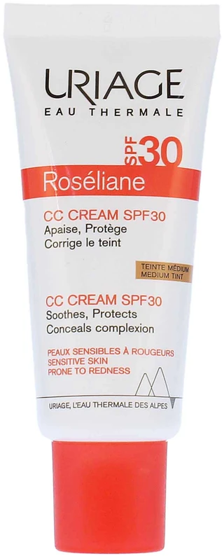 URIAGE, ROSELIANE CC toninis koreguojamasis apsauginis kremas su SPF30+, 40ml, Spalva: Medium