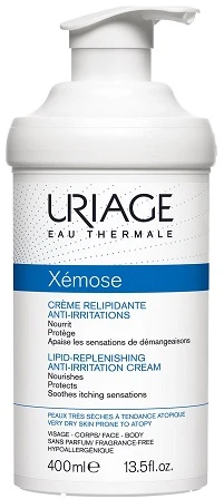 Raminantis kremas atopinei ir labai sausai odai Uriage Xemose Lipid-Replenishing Anti-Irritation Cream,  400 ml
