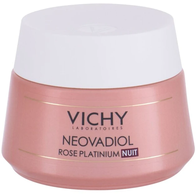 Vichy Neovadiol Rose Platinium Night Kreminis naktinis veido kremas brandžiai odai, 50 ml