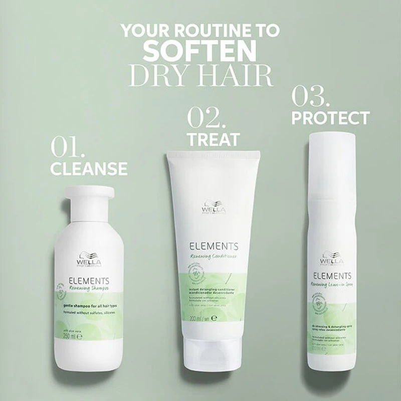 Atkuriamasis plaukų kondicionierius Wella Elements Renewing Conditioner 1000ml