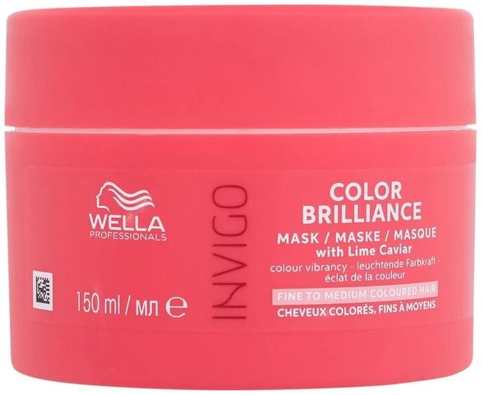 Kaukė dažytiems ploniems plaukams Wella Professionals Invigo Color Brilliance Fine to Medium Coloured Hair Mask 150ml
