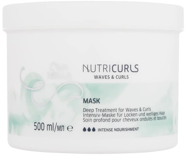 Wella Professionals NutriCurls Deep Treatment plaukų kaukė moterims, 500 ml