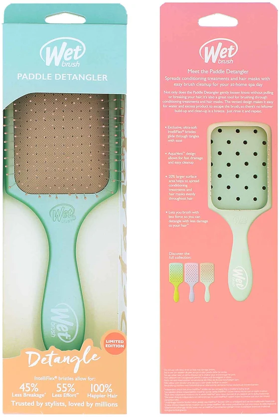Wet Brush Wet Wet Plaukų šepetys Detangler Feel Good Ombre – Seafoam