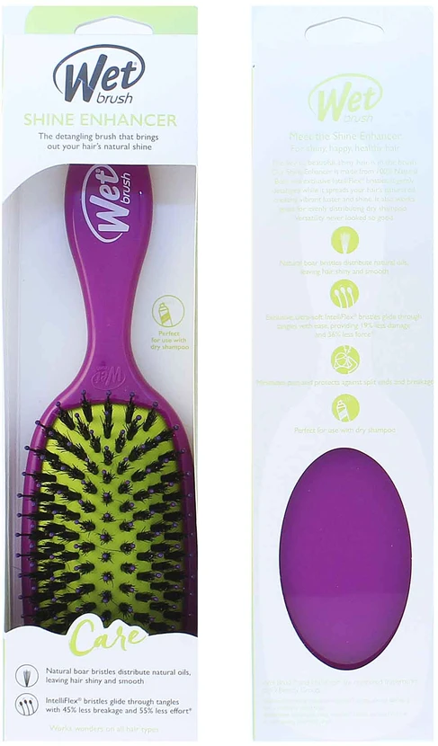 Wet Brush Wet Shine Enhancer Violetinė plaukų šepetys