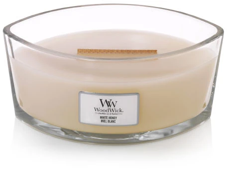WoodWick Aromatinė žvakė (White Honey), 453,6 g