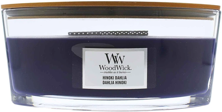 WoodWick Aromatinė žvakė (Hinoki Dahlia), 453,6 g
