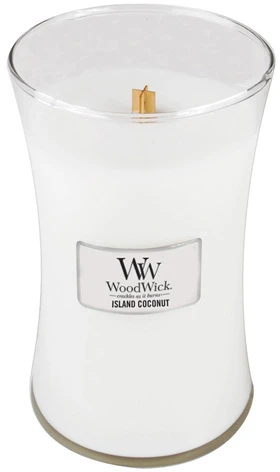 WoodWick Aromatinė žvakė (Island Coconut), 609,5 g
