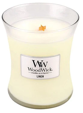 WoodWick Aromatinė žvakė (Linen), 275 g