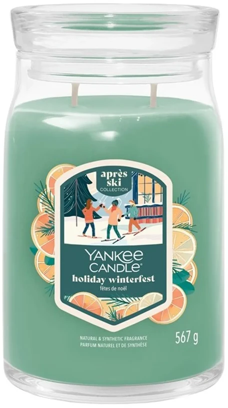 Yankee Candle Signature šventinė „Winterfest“ žvakė didelė, 567 g