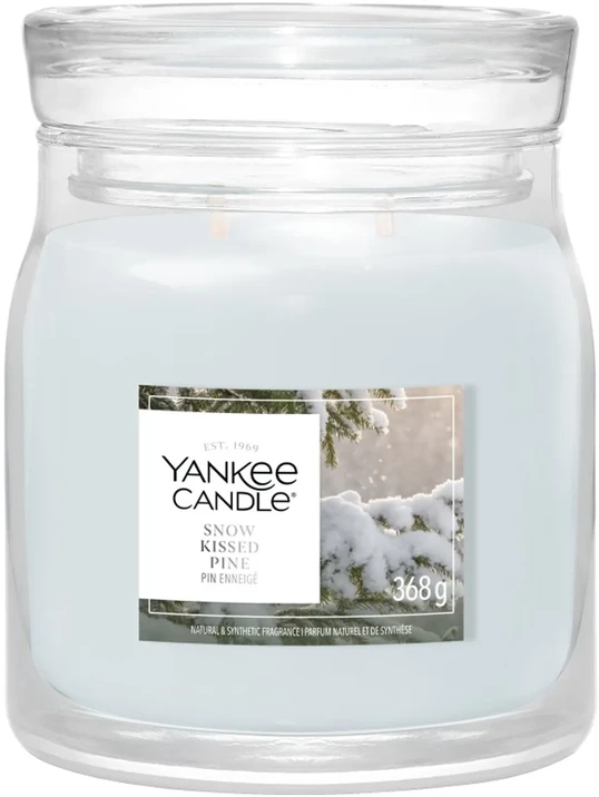 Yankee Candle Snow Kissed Pine Signature kvepianti žvakė, 368 g