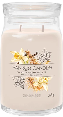 Yankee Candle Aromatinė žvakė "Signature" didelė stiklinė Vanilla Creme Brulée 567 g