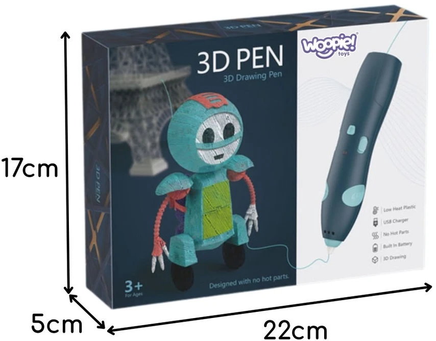 3D rašiklis Woopie, saugus
