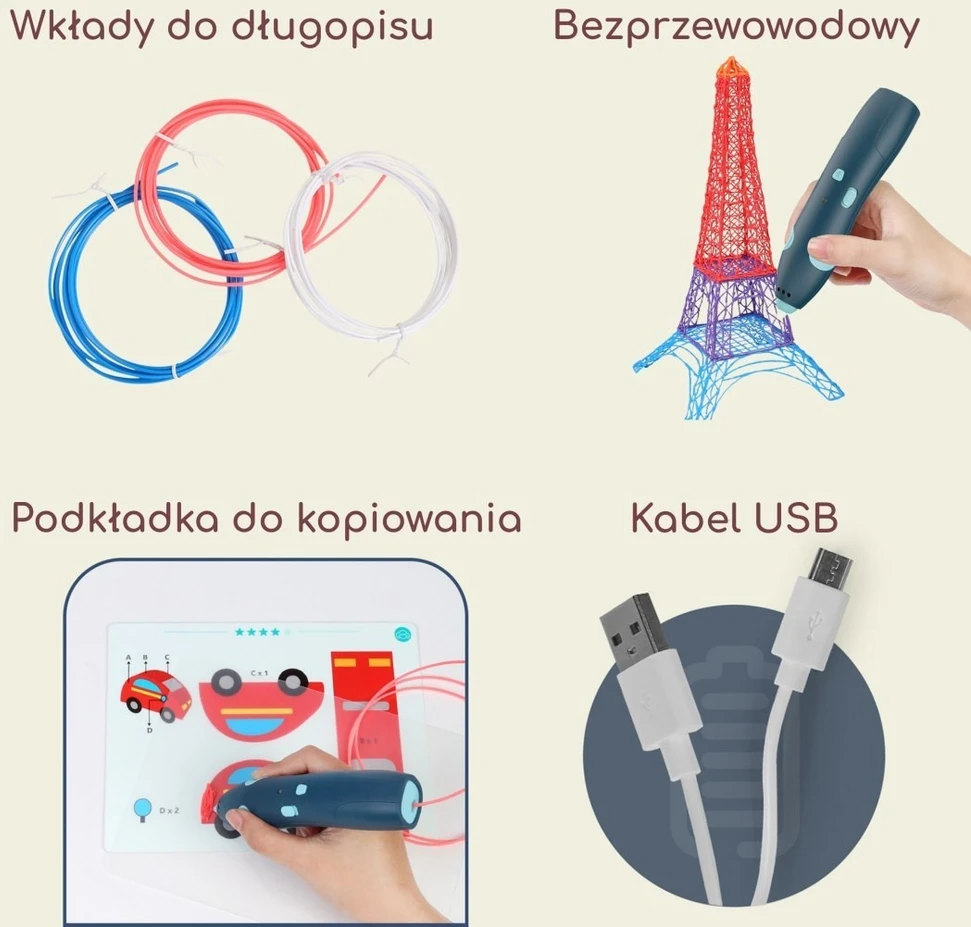3D rašiklis Woopie, saugus