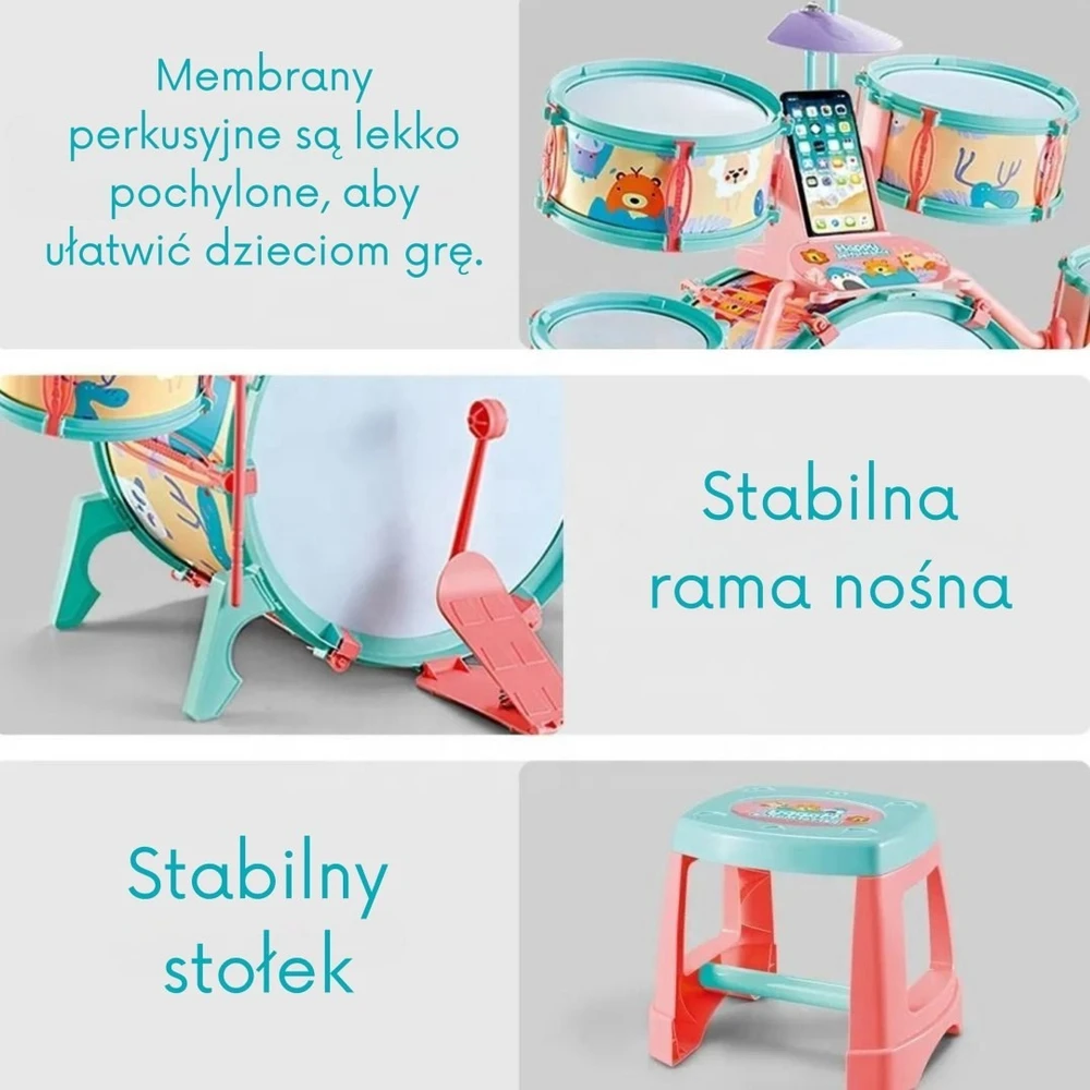 Būgnų rinkinys Woopie, įvarūs garso efektai