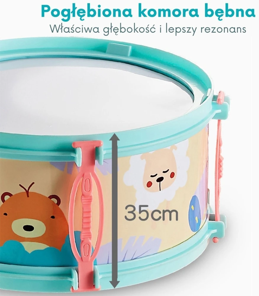 Būgnų rinkinys Woopie, įvarūs garso efektai