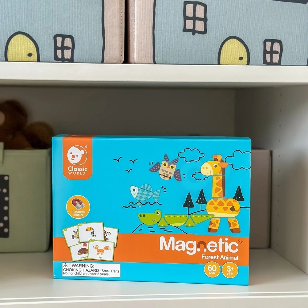 Dėlionė magnetinė Classic World, 60 detalių