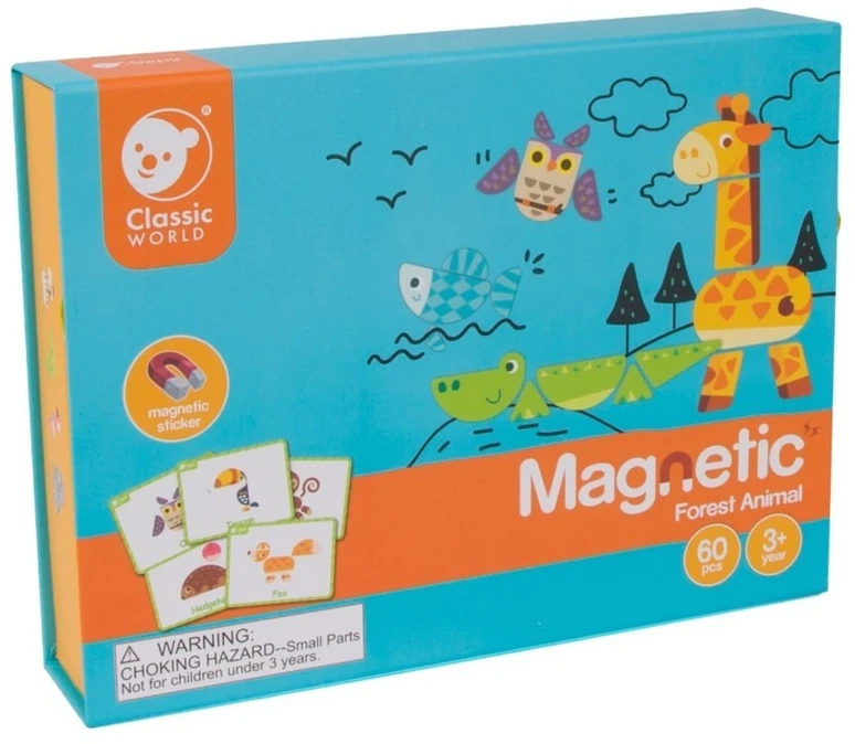 Dėlionė magnetinė Classic World, 60 detalių