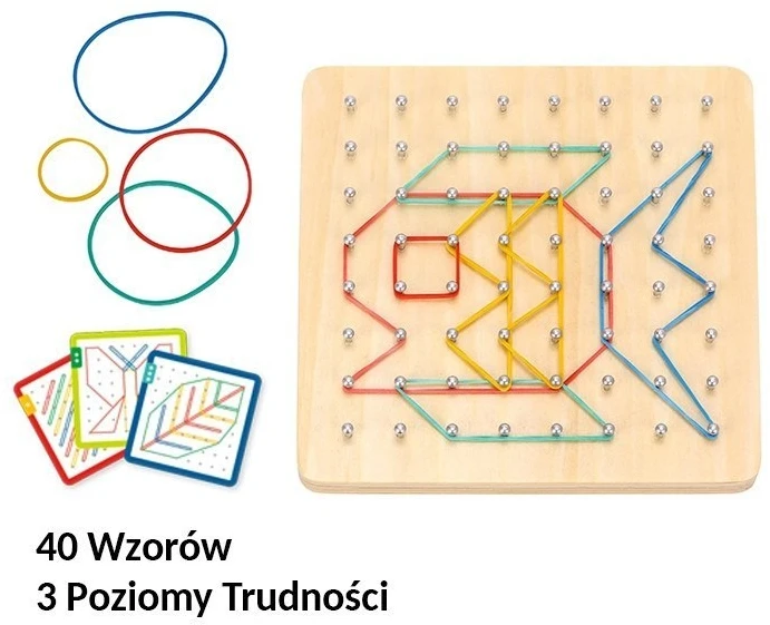 Dėlionė medinė Woopie, natūrali mediena