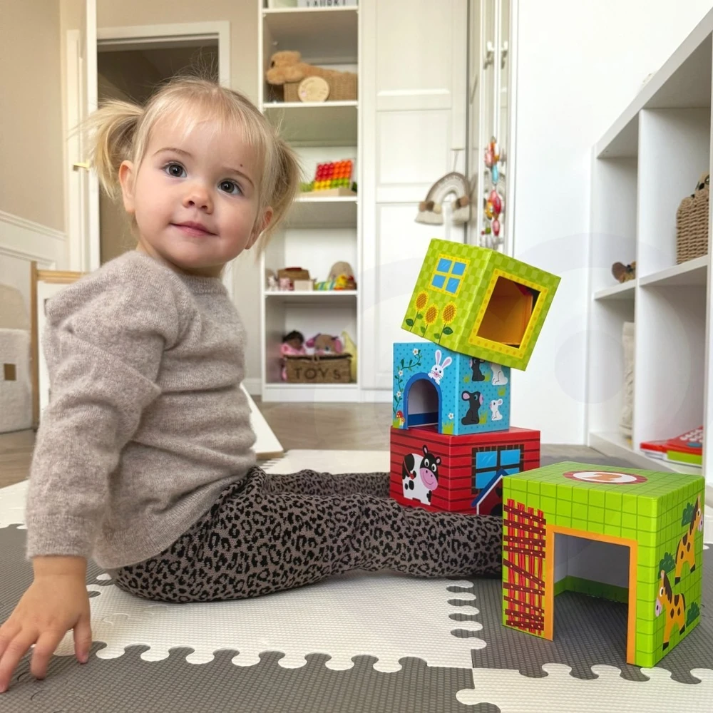 Dėlionė ūkinė Woopie Žalias, su gyvūnų figūrėlėmis
