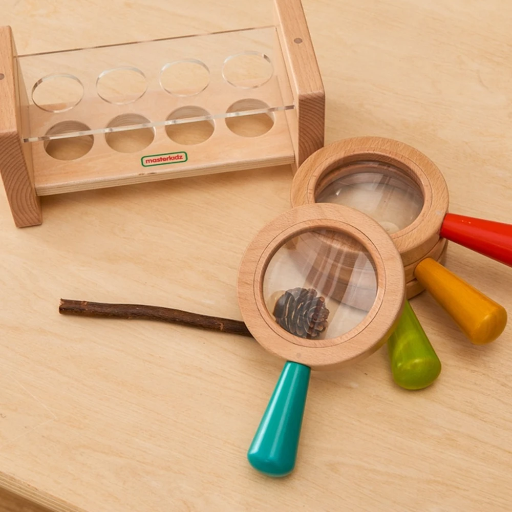 Didinamųjų stiklų rinkinys Masterkidz, didelis didinimas