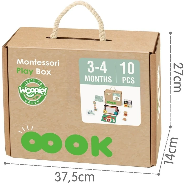 Edukacinė dėžė WOOPIE Žalias, 6 žaislai