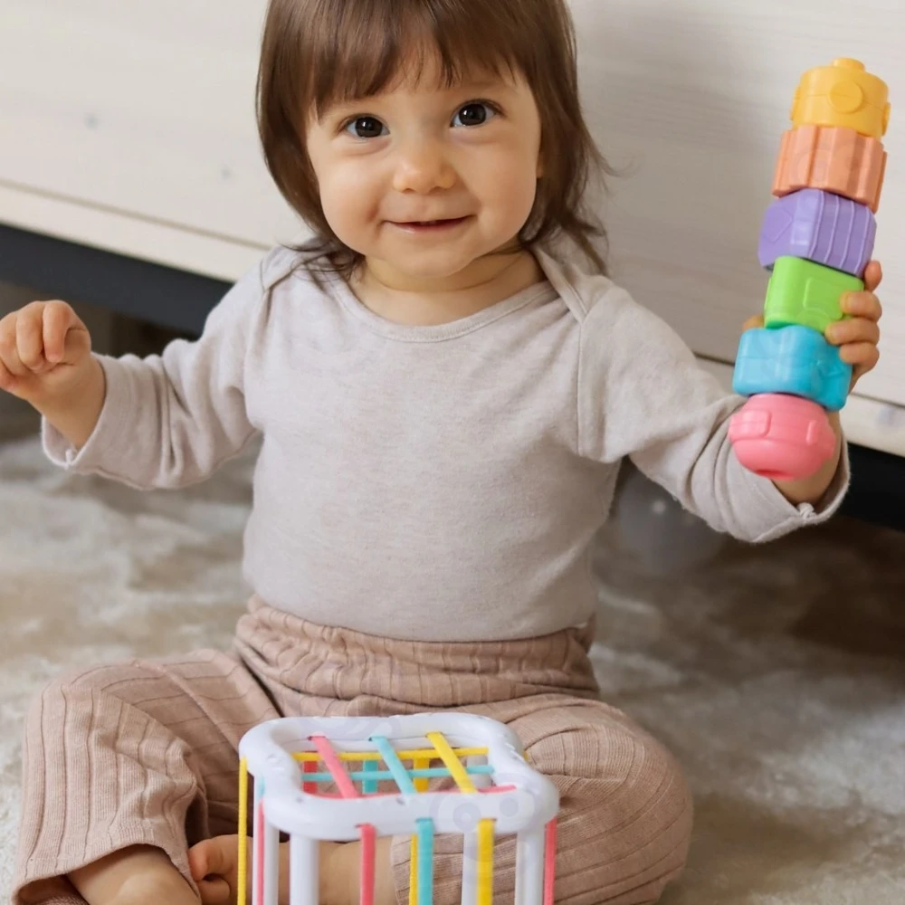 Edukacinė dėžutė Woopie Žalias, penki žaislai
