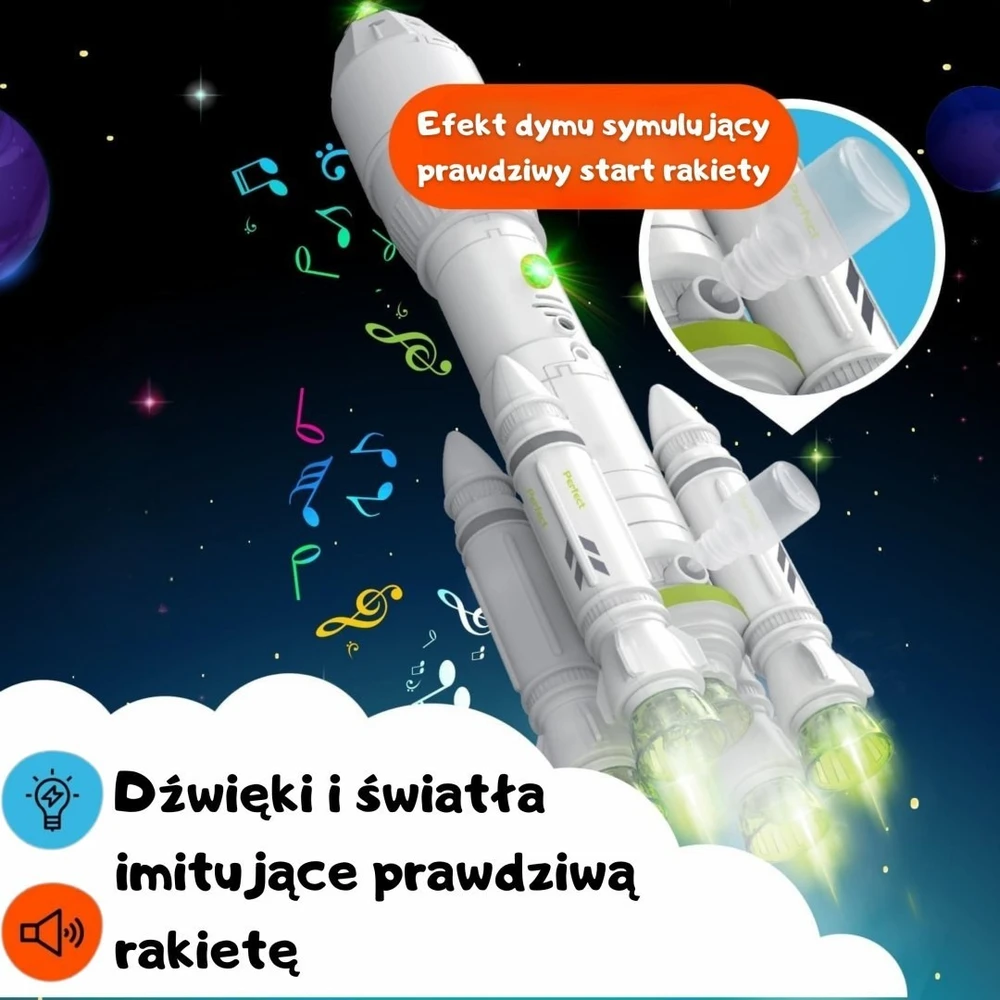 Interaktyvi raketa Woopie, su dūmų efektu
