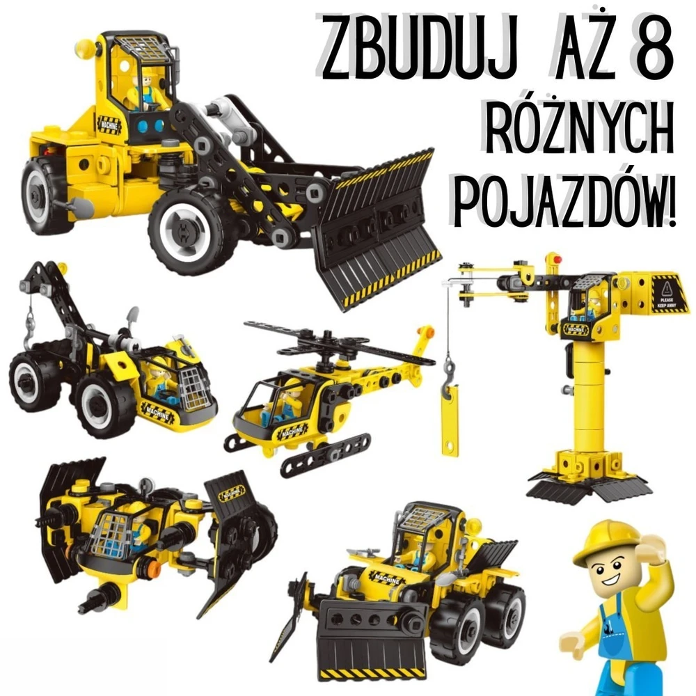 Konstravimo rinkinys Woopie, 117 detalių