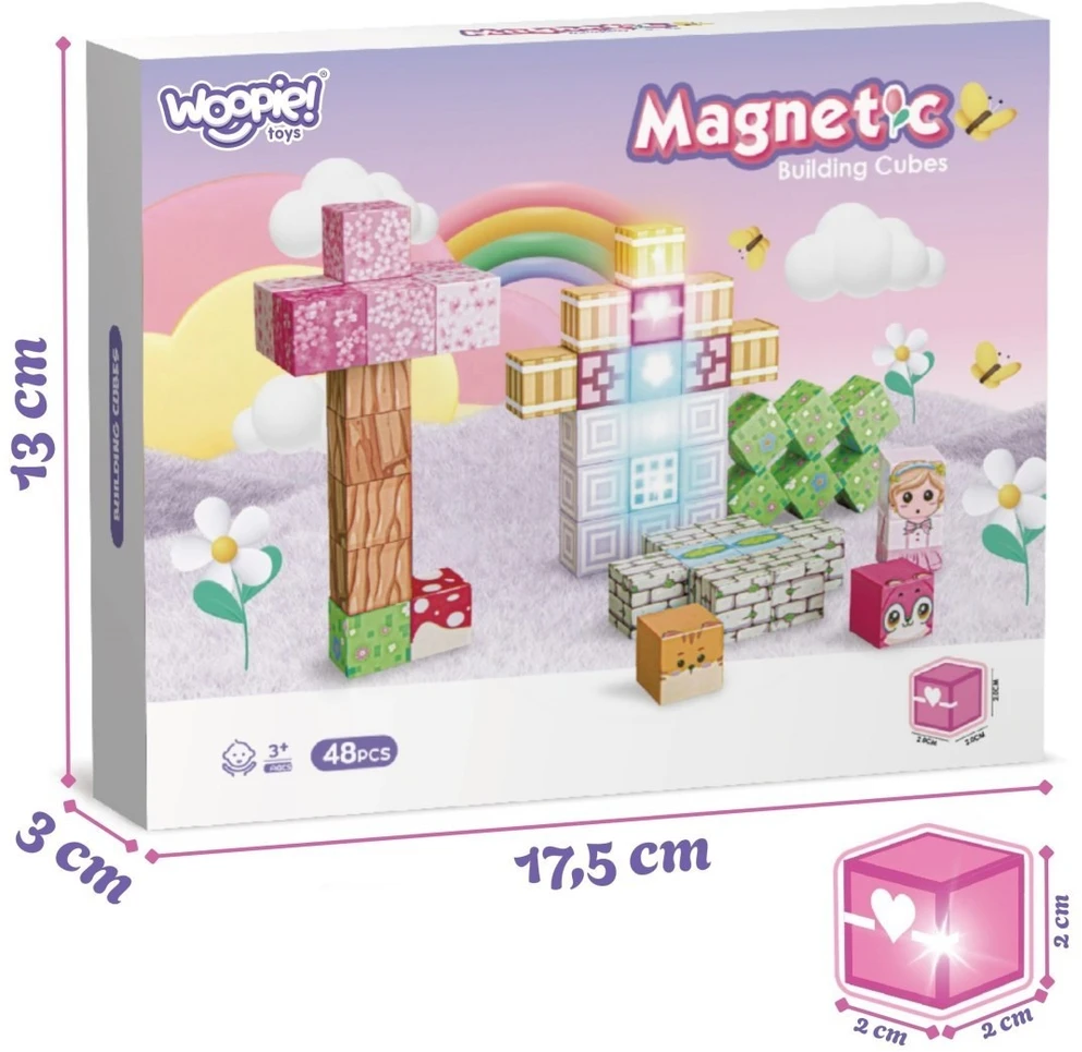 Konstruktorius magnetinis Woopie, 48 dalys