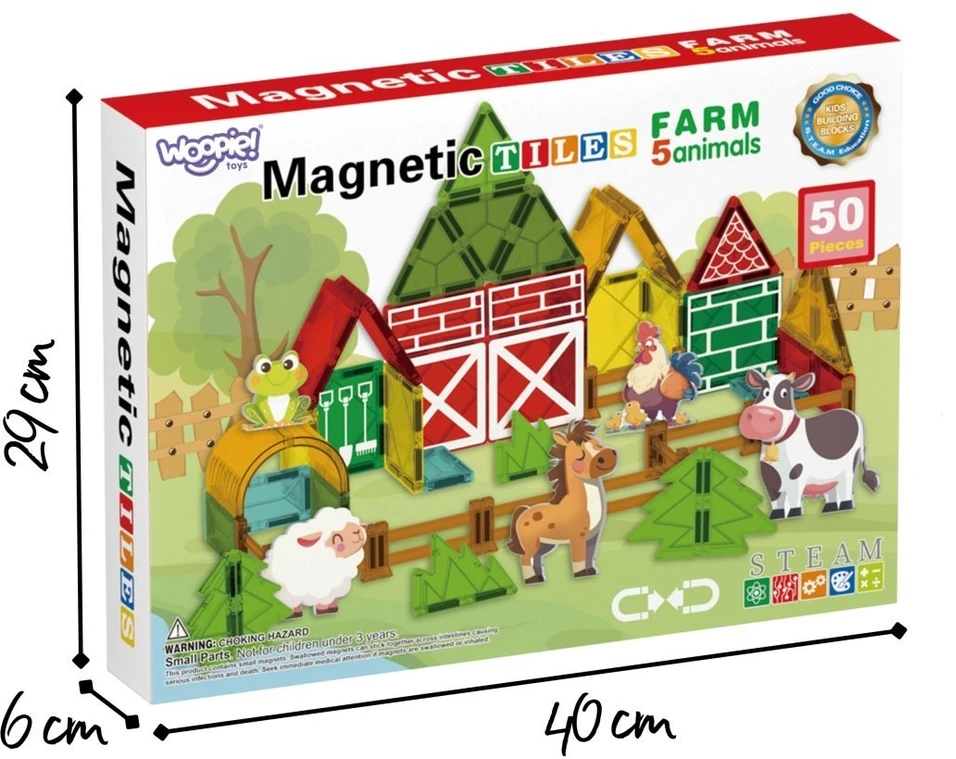 Konstruktorius Woopie, magnetinės jungtys