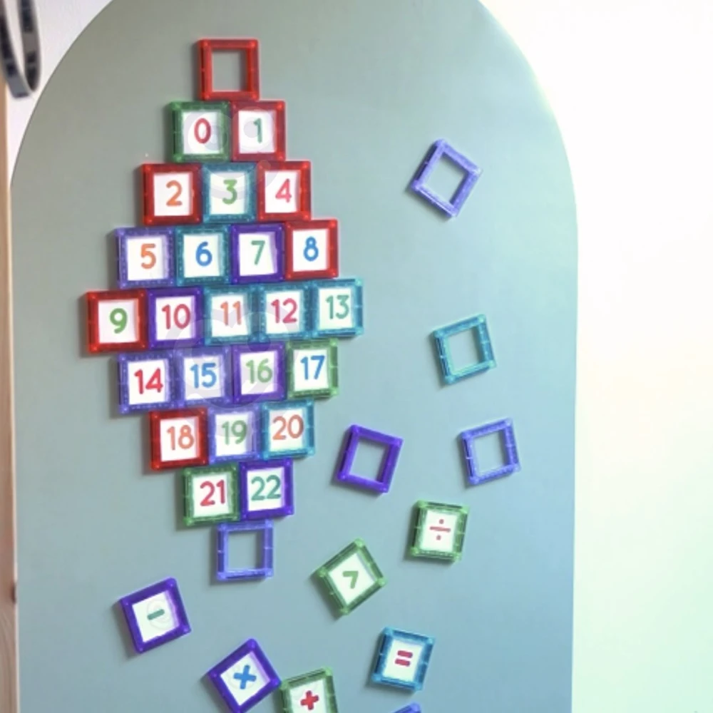 Magnetinės kaladėlės Woopie, 70 elementų