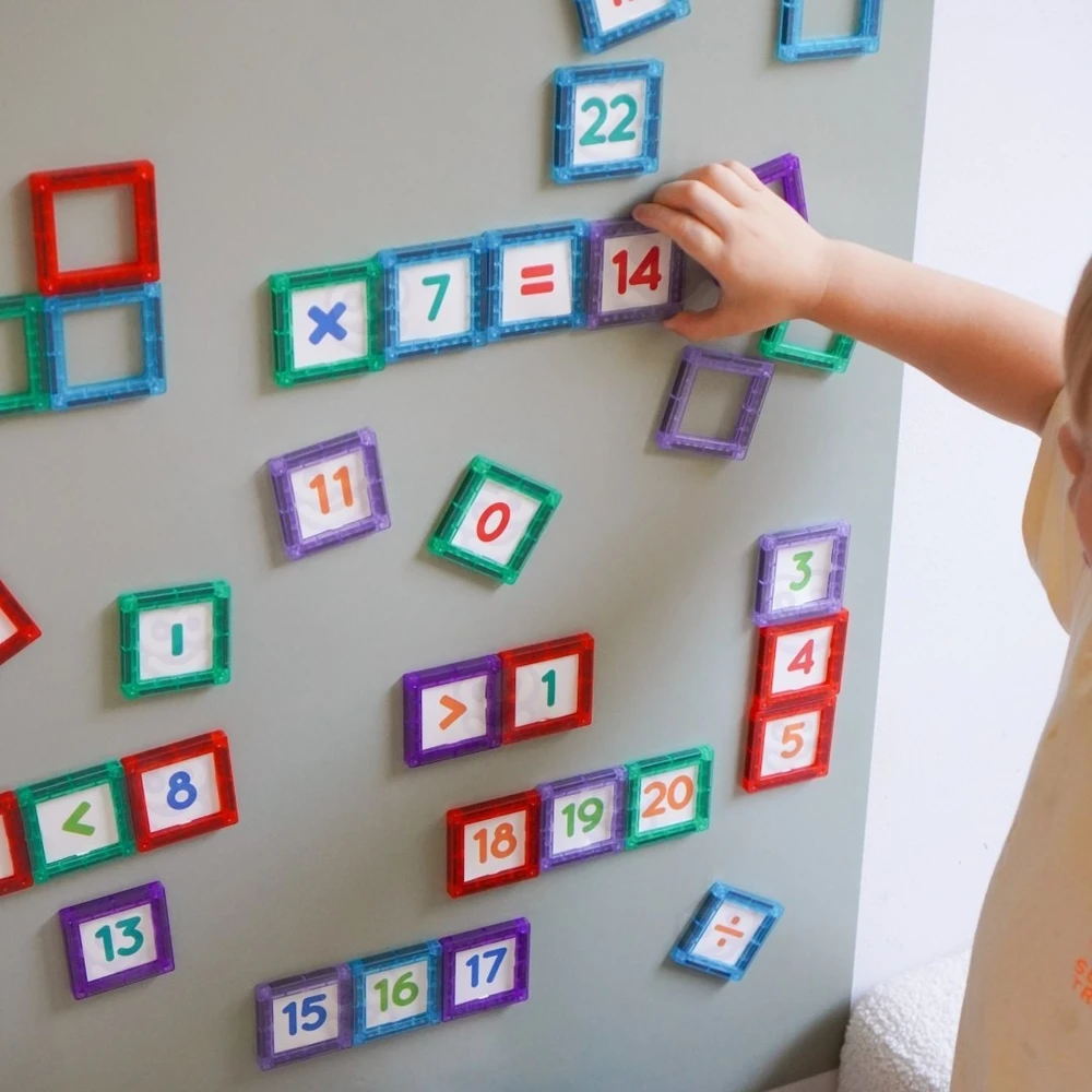 Magnetinės kaladėlės Woopie, 70 elementų
