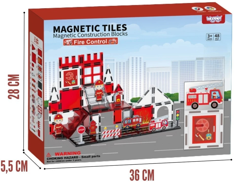 Magnetinės kaladėlės WOOPIE, stiprūs magnetai