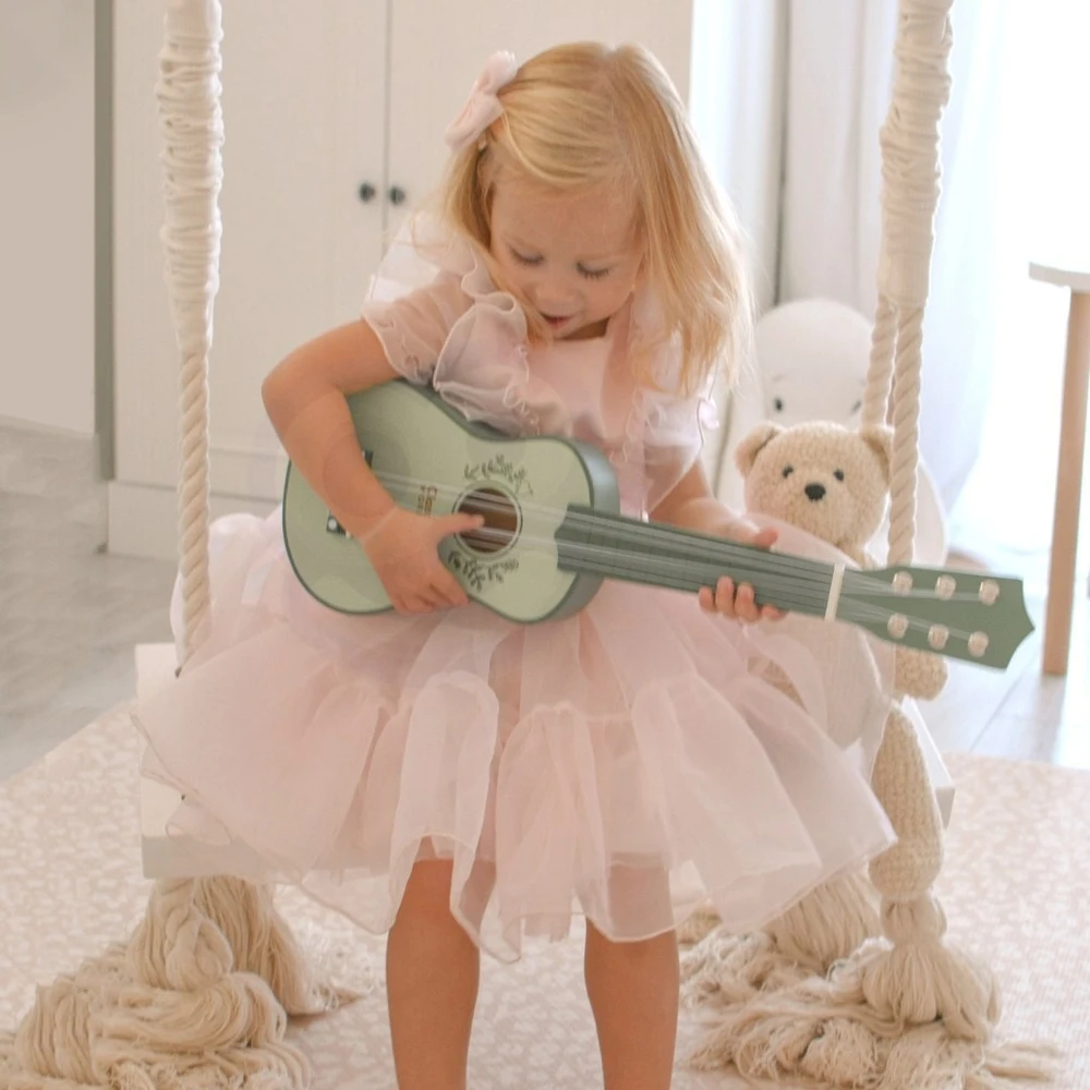 Medinė gitara žaislas Classic World, su retro dizainu