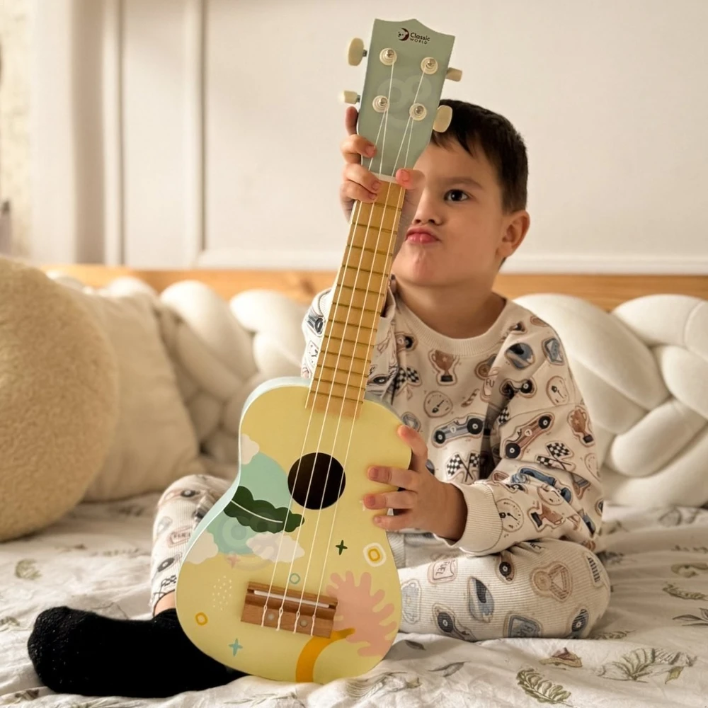 Muzikinis instrumentas ukulelė Classic World, rožinė